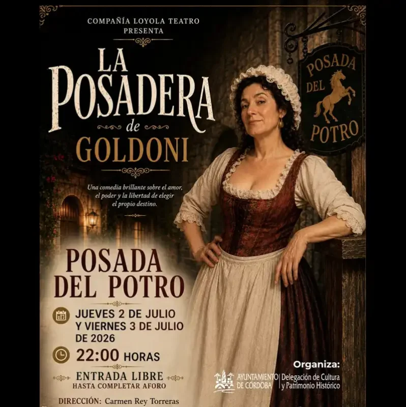 Teatro LA POSADERA. Posada del Potro. Cordoba. Jueves 2 Viernes 3 julio 2026