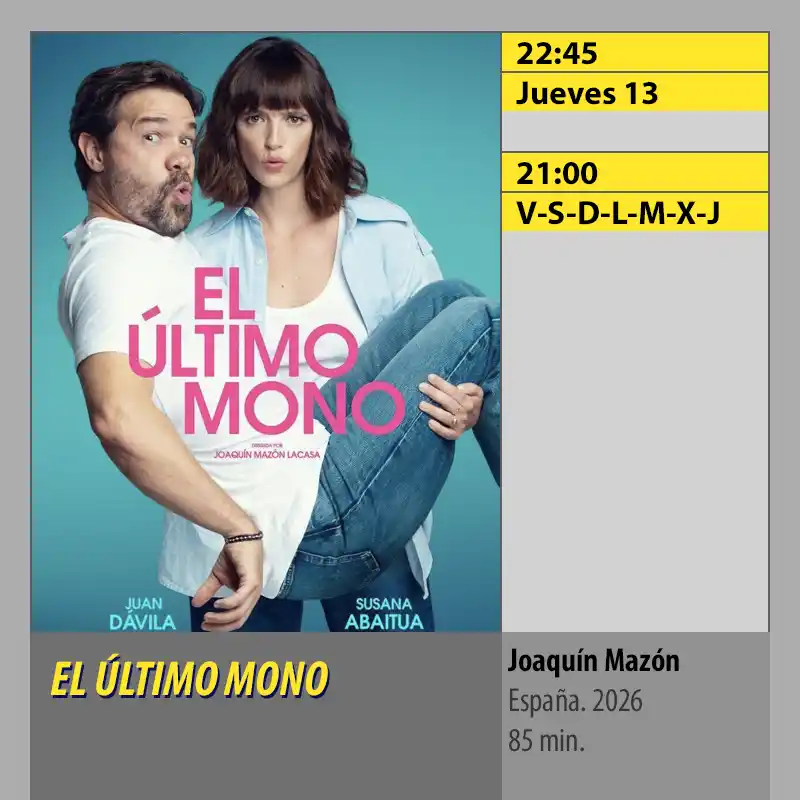 EL ÚLTIMO MONO. CINES AXION Córdoba EL ULTIMO MONO. CINES AXION Cordoba