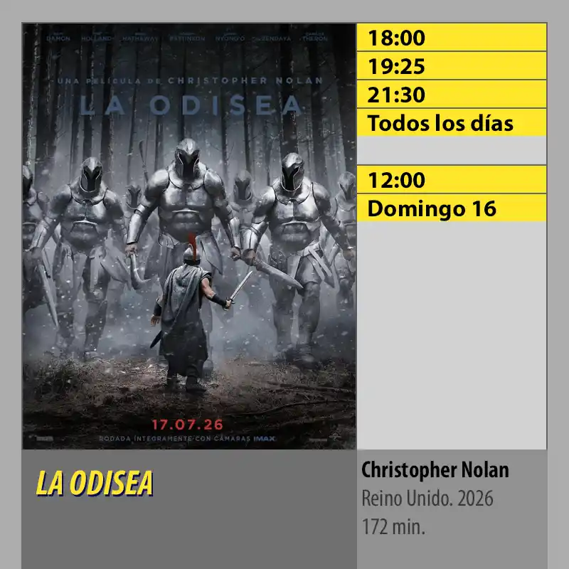 LA ODISEA. CINES AXION Córdoba LA ODISEA. CINES AXION Cordoba