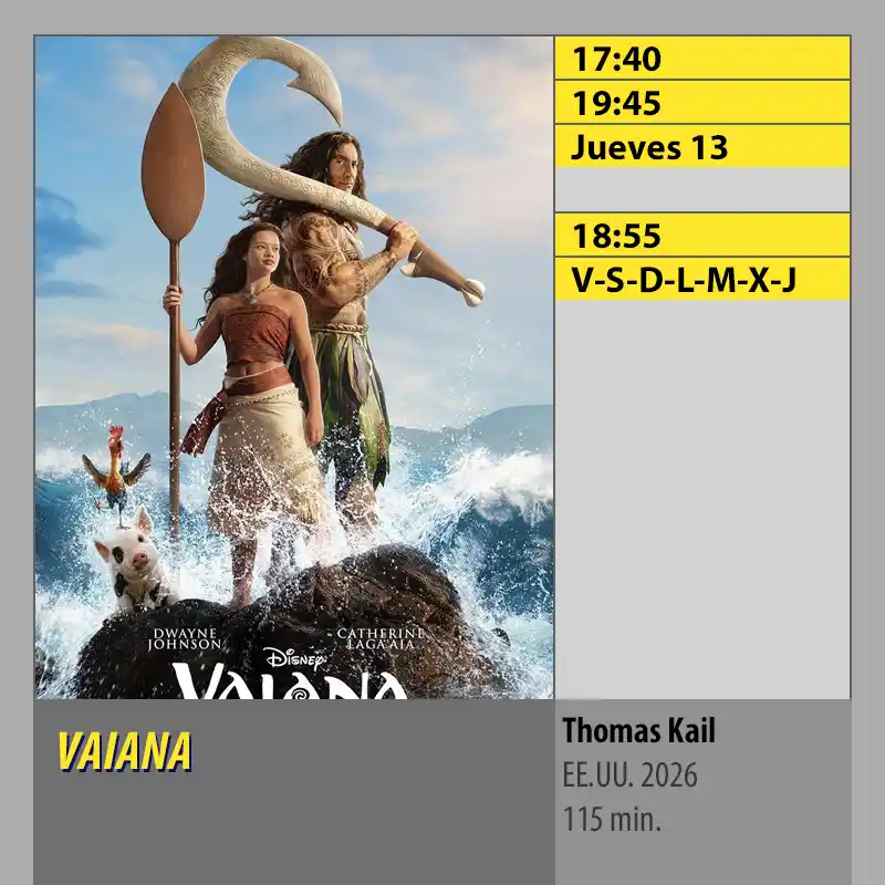 VAIANA. CINES AXION Córdoba VAIANA. CINES AXION Cordoba