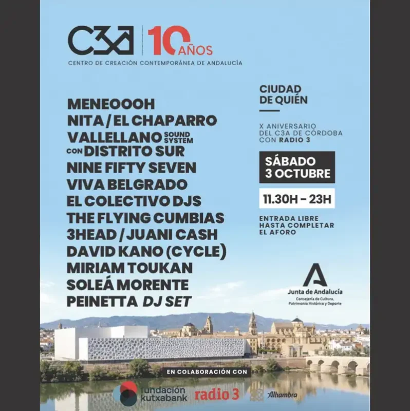 C3A 10 ANOS. Sabado 3 Octubre 2026
