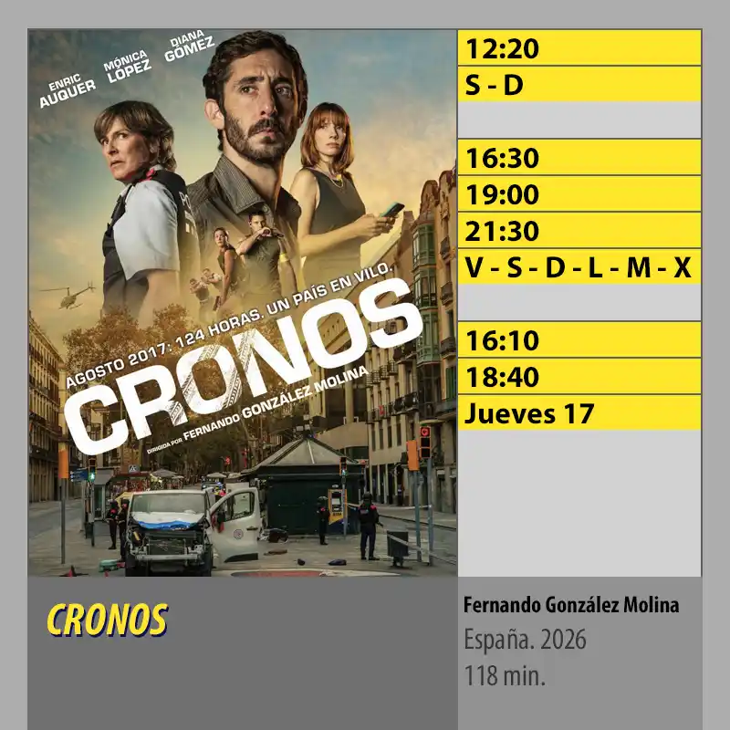 CRONOS. MK2 Cines El Tablero Cordoba