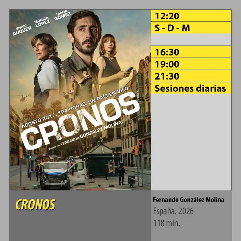 Cartelera CRONOS. MK2 Cines El Tablero Córdoba Cartelera CRONOS. MK2 Cines El Tablero Cordoba