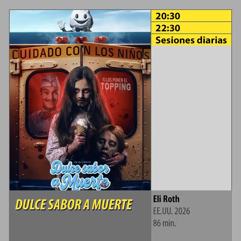 Cartelera DULCE SABOR A MUERTE. MK2 Cines El Tablero Córdoba Cartelera DULCE SABOR A MUERTE. MK2 Cines El Tablero Cordoba