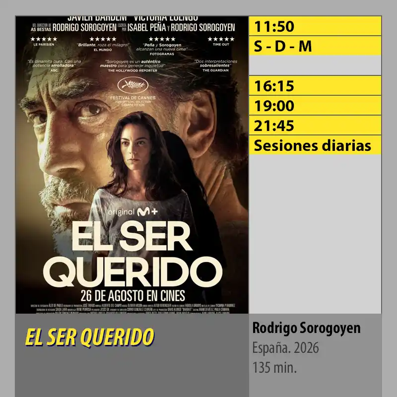 Cartelera EL SER QUERIDO. MK2 Cines El Tablero Córdoba Cartelera EL SER QUERIDO. MK2 Cines El Tablero Cordoba