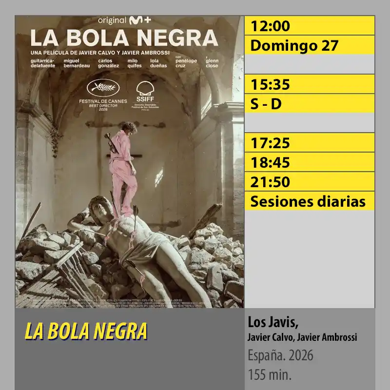 Cartelera LA BOLA NEGRA. CINES AXION Córdoba Cartelera LA BOLA NEGRA. CINES AXION Cordoba