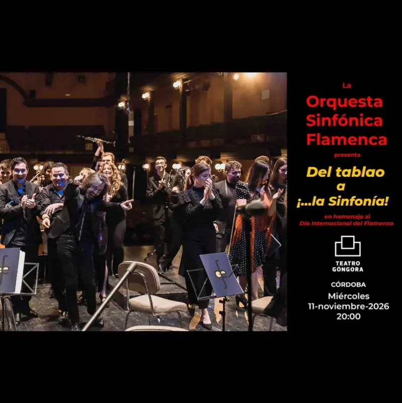 DEL TABLAO… ¡A LA SINFONIA Teatro Gongora. Cordoba. Miercoles 11 Noviembre 2026