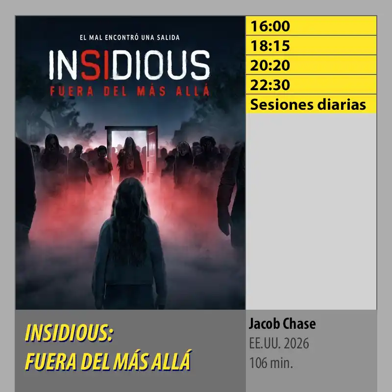 INSIDIOUS FUERA DEL MAS ALLA. MK2 Cines El Tablero Cordoba