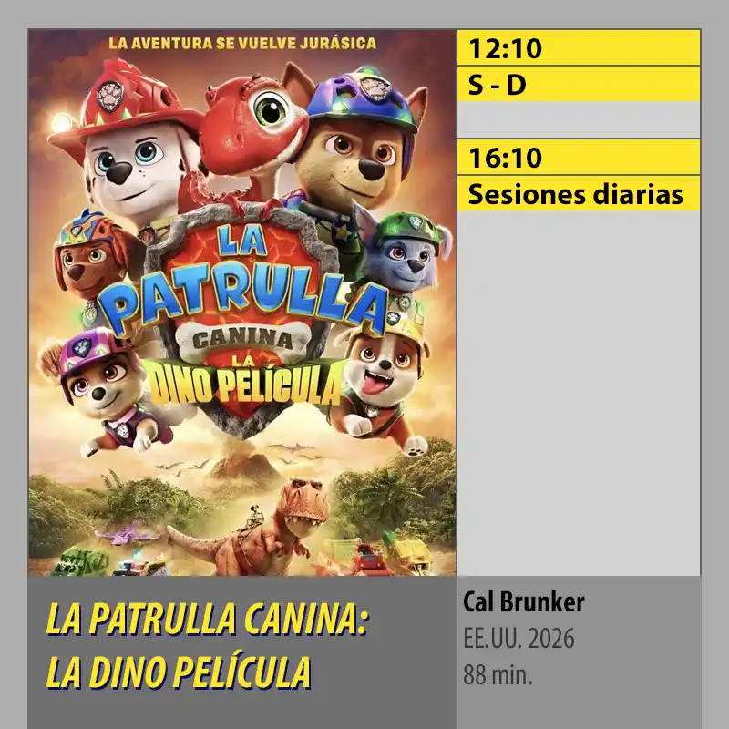 LA PATRULLA CANINA- LA DINO PELÍCULA. MK2 Cines El Tablero Córdoba LA PATRULLA CANINA LA DINO PELICULA. MK2 Cines El Tablero Cordoba