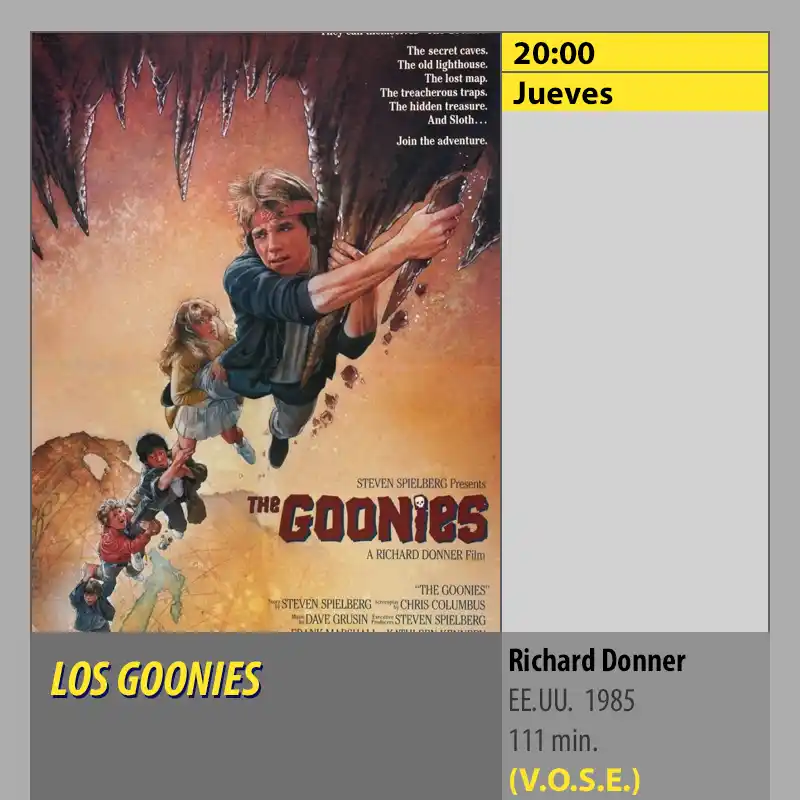 LOS GOONIES (vose). MK2 Cines El Tablero Córdoba LOS GOONIES vose. MK2 Cines El Tablero Cordoba