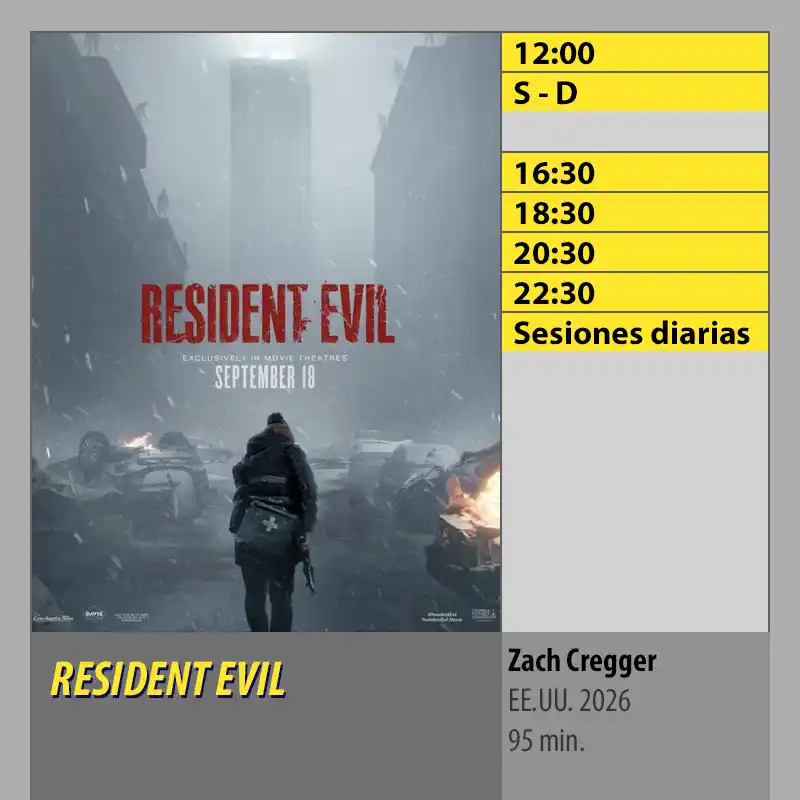 RESIDENT EVIL. MK2 Cines El Tablero Córdoba RESIDENT EVIL. MK2 Cines El Tablero Cordoba