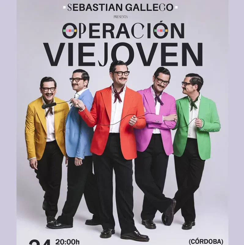 Sebastian Gallego OPERACION VIEJOVEN. Teatro El Brillante. Cordoba. Sabado 24 Octubre 2026