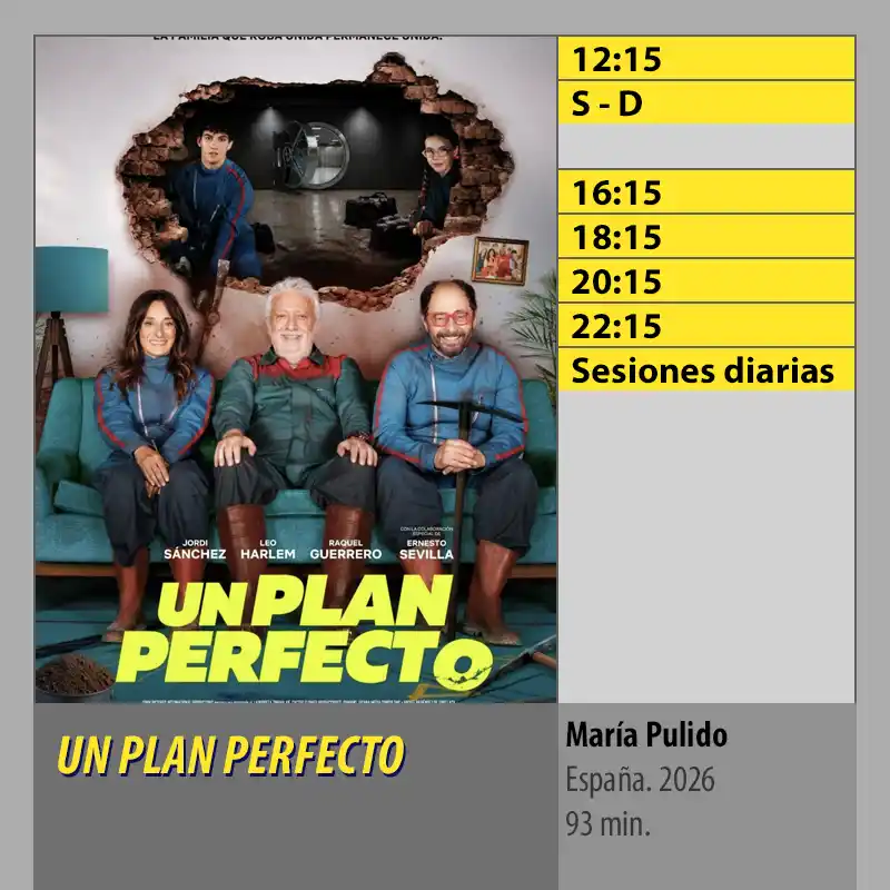 UN PLAN PERFECTO. MK2 Cines El Tablero Cordoba