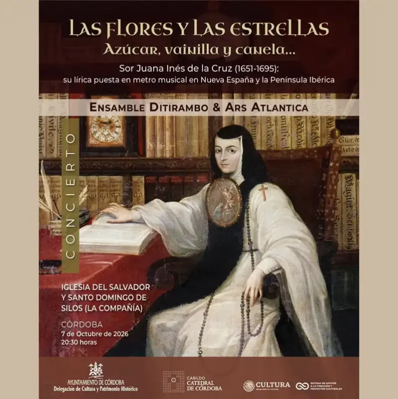 Concierto LAS FLORES Y LAS ESTRELLAS. Iglesia Compania. Cordoba. Miercoles 7 Octubre 2026