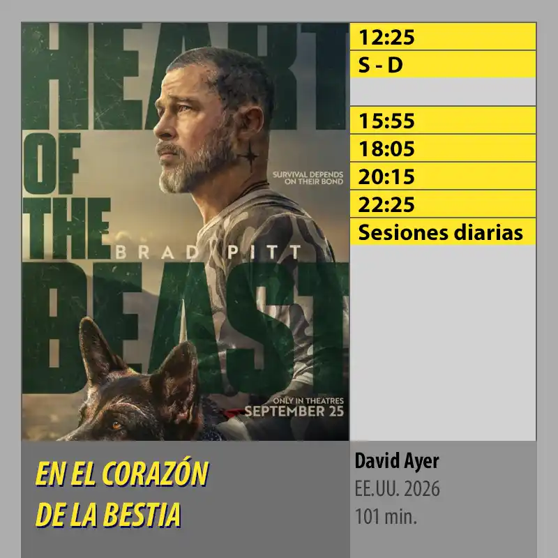EN EL CORAZÓN DE LA BESTIA. MK2 Cines El Tablero Córdoba EN EL CORAZON DE LA BESTIA. MK2 Cines El Tablero Cordoba