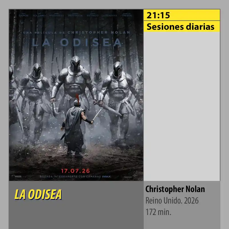 LA ODISEA. MK2 Cines El Tablero Córdoba LA ODISEA. MK2 Cines El Tablero Cordoba