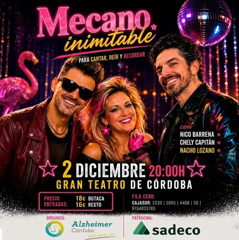MECANO INIMITABLE. Gran Teatro de Cordoba. Miercoles 2 Diciembre 2026