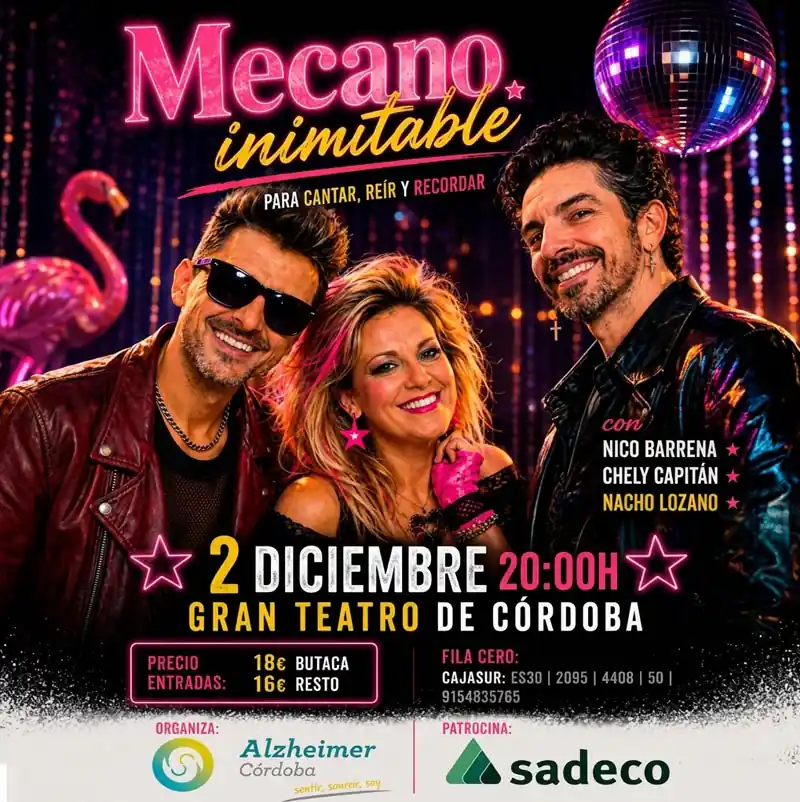 'MECANO INIMITABLE'. Gran Teatro de Córdoba. Miércoles 2 Diciembre 2026 MECANO INIMITABLE. Gran Teatro de Cordoba. Miercoles 2 Diciembre 2026