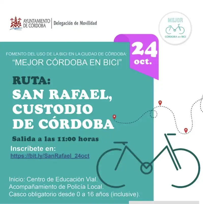 MEJOR CORDOBA EN BICI 2026. Ruta San Rafael Custodio de Cordoba. Sabado 24 Octubre 2026