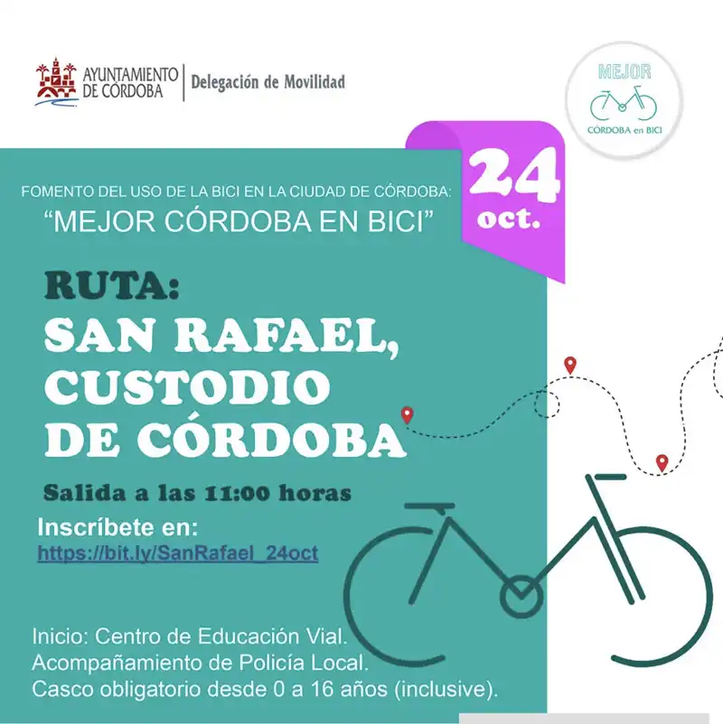 MEJOR CORDOBA EN BICI 2026. Ruta San Rafael Custodio de Cordoba. Sabado 24 Octubre 2026