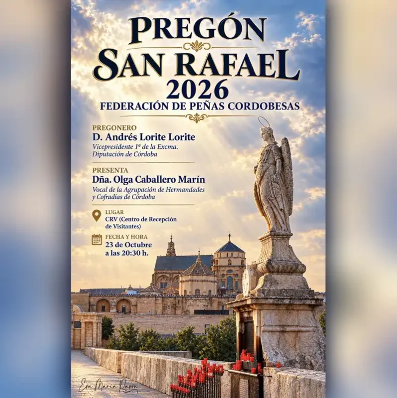 PREGON SAN RAFAEL 2026. CRV Cordoba. Viernes 23 Octubre 2026
