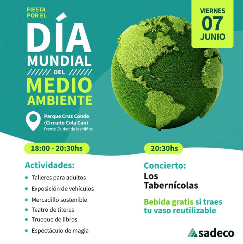 7 de Junio DIA MUNDIAL DEL MEDIO AMBIENTE. Cordoba Parque Cruz Conde