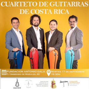 Cuarteto de Guitarras de Costa Rica. Fundacion Gala. Cordoba. Martes 17 Septiembre 2024