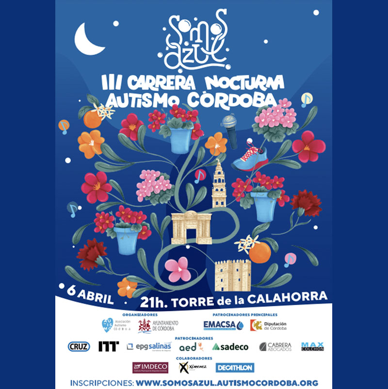 III CARRERA NOCTURNA SOMOSAZUL AUTISMO CORDOBA. 6 Abril 2024