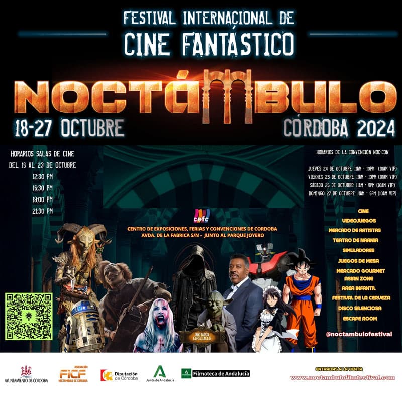 NOCTÁMBULO FILM FESTIVAL. Córdoba. 18-27 Octubre 2024