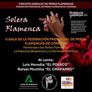 SOLERA FLAMENCA. Facultad Ciencias del Trabajo UCO. Sabado 16 Noviembre 2024