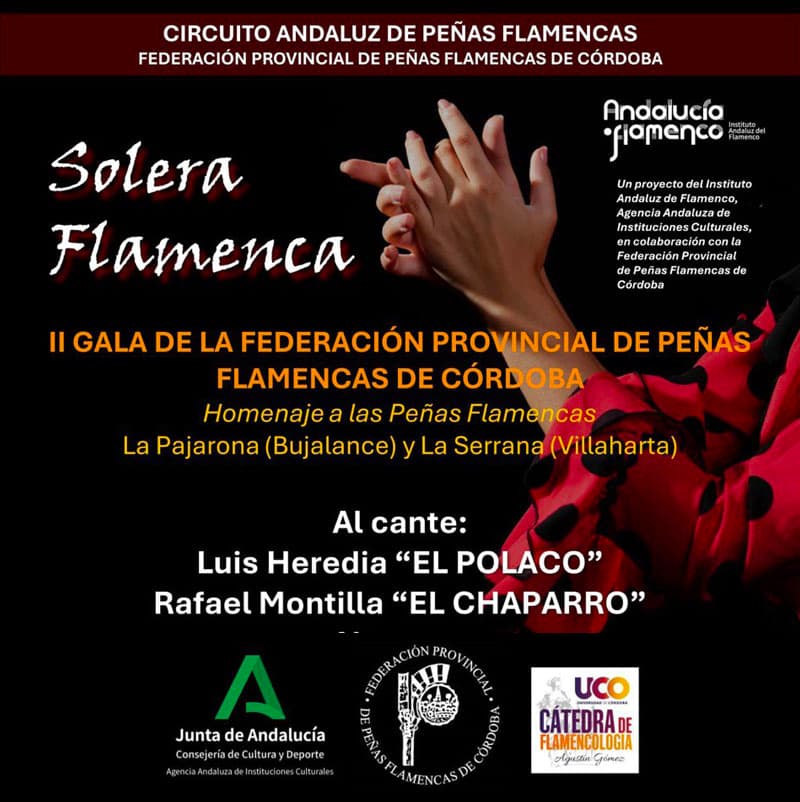 SOLERA FLAMENCA. Facultad Ciencias del Trabajo UCO. Sábado 16 Noviembre 2024