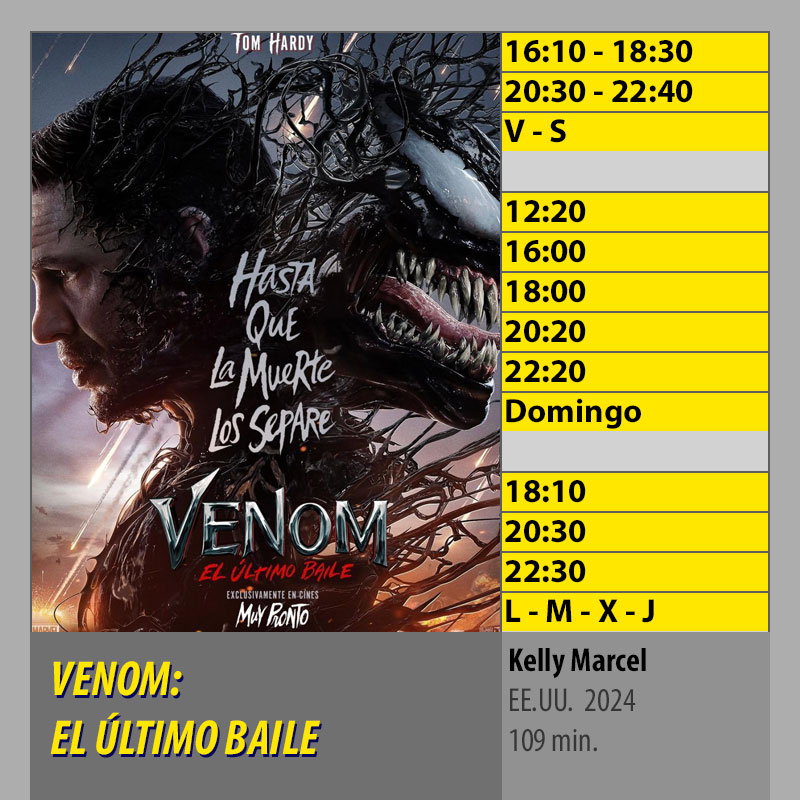 VENOM--EL-ÚLTIMO-BAILE--CINES-AXION-Córdoba