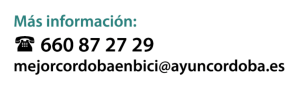 MEJOR CÓRDOBA EN BICI 2025. Ayuntamiento de Córdoba 1 info MejorCordobaEnBici